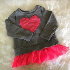 Cute Sweater with Heart and tutu accent